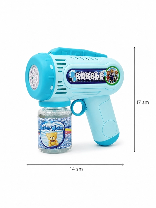 Sovun pufakchalari uchun Bubble Gun to‘pponcha, avtomatik, LED bilan, bolalar o‘yinchog‘i