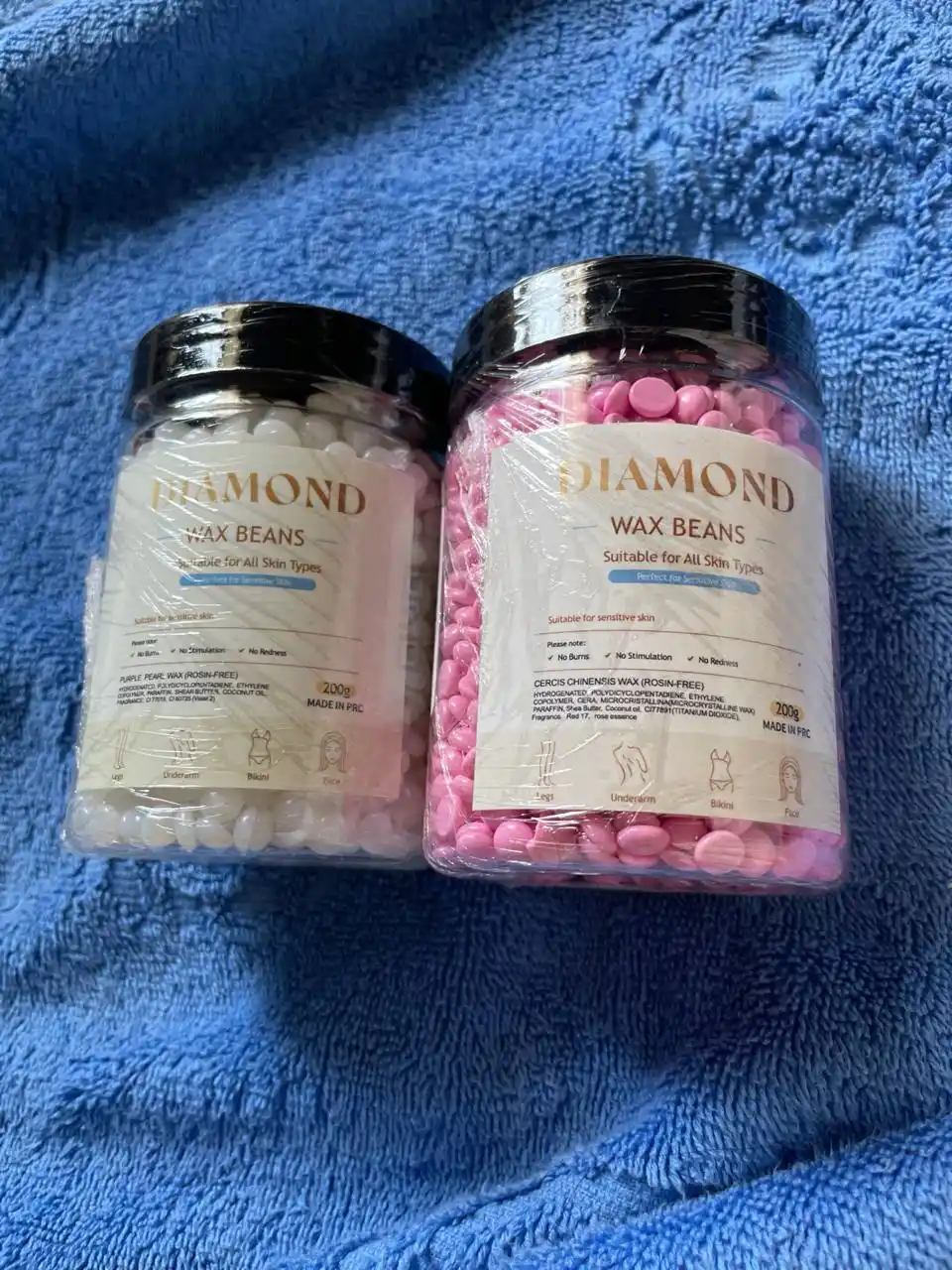 Эластичный воск для депиляции Diamond, 200 гр, мягкое удаление для чувствительных зон
