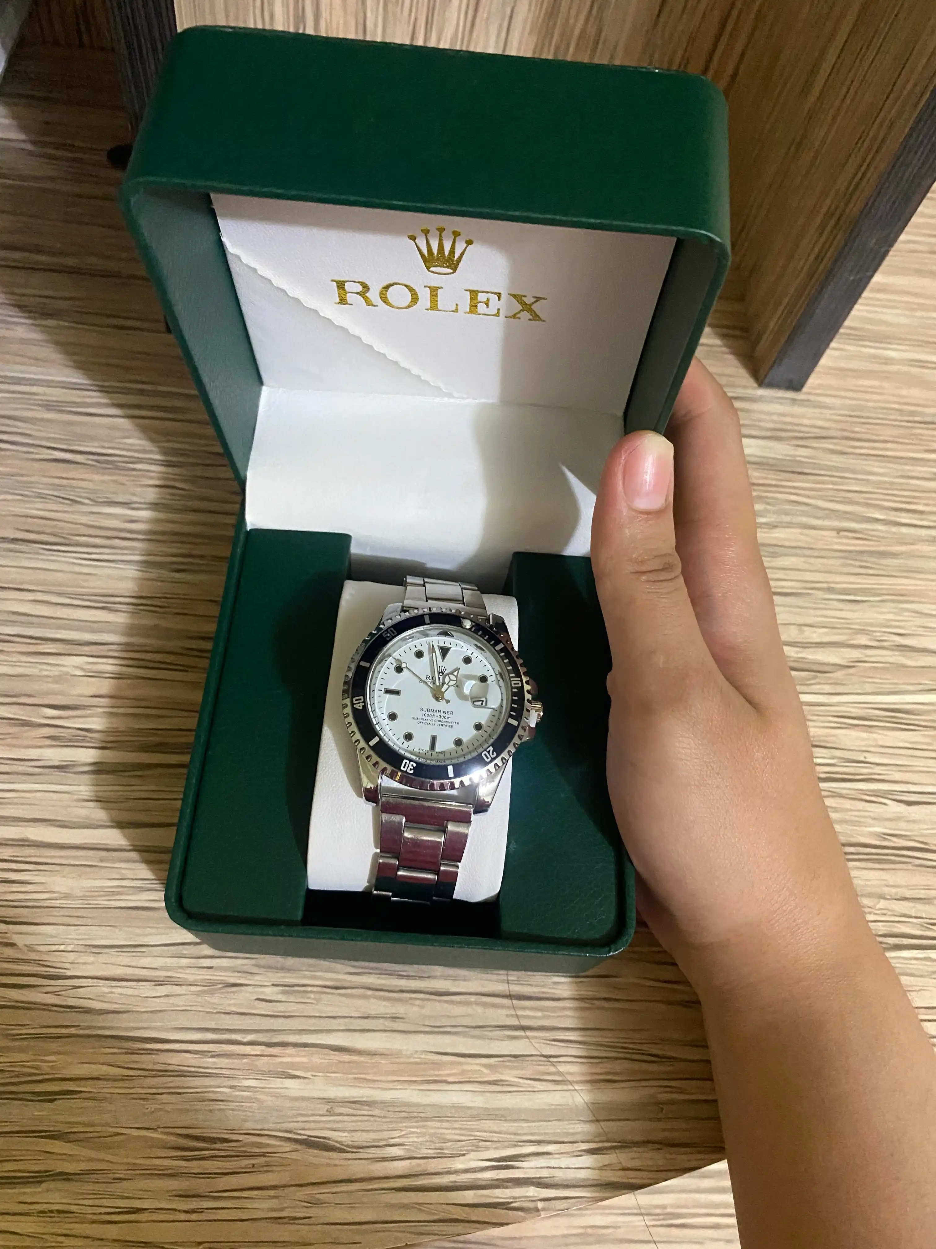 Erkaklar qo'l soati Rolix datejust 42 mm, kvarts mexanizmli, sovg'a to'plami bilan birga