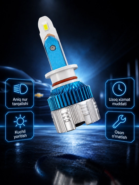LED лампы Mi2, дальний и ближний свет, передние фары, противотуманные, H1 H11 H3 880 2 штуки