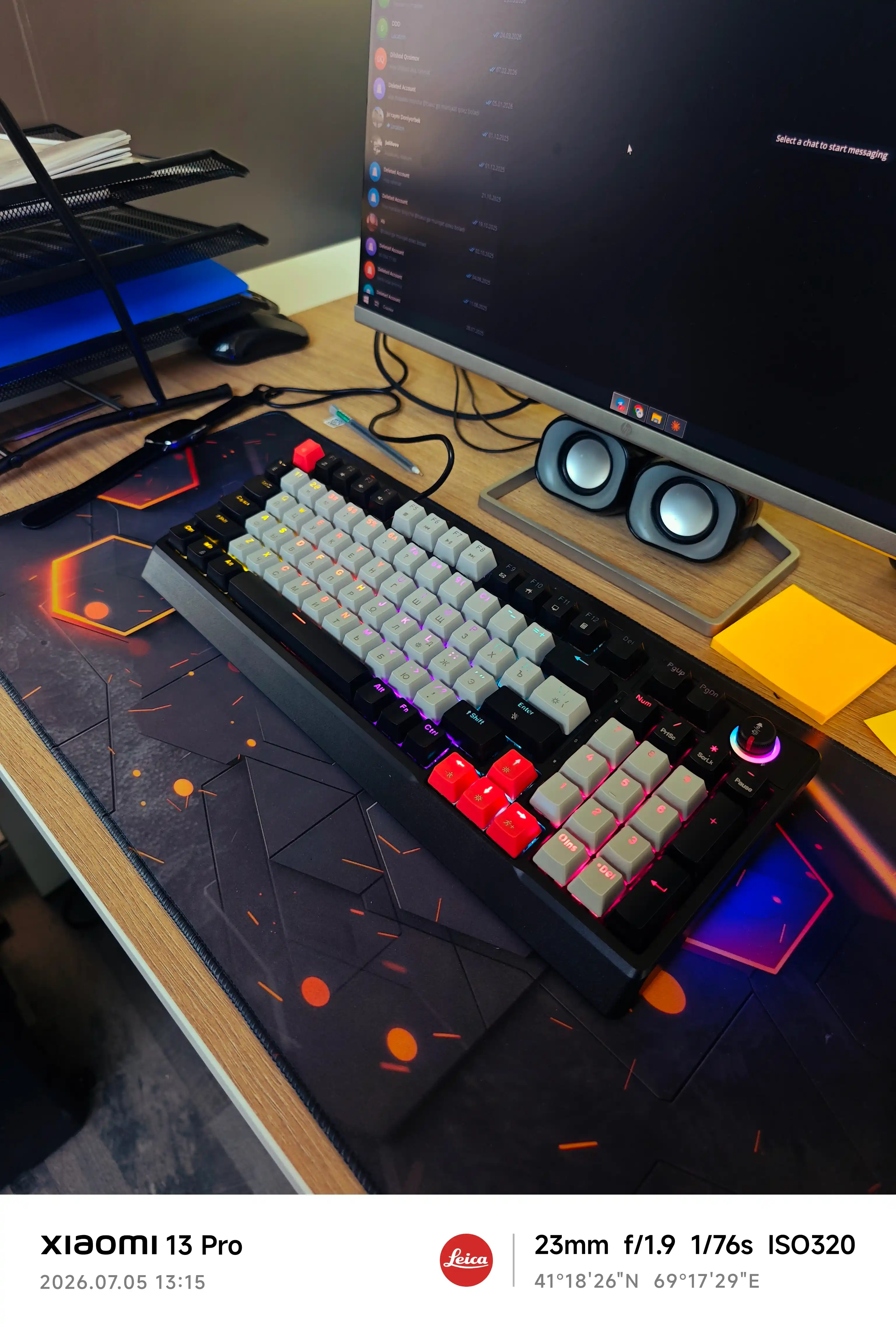 Mexanik simli, klaviatura T-Wolf T50, orqa nuri bilan
