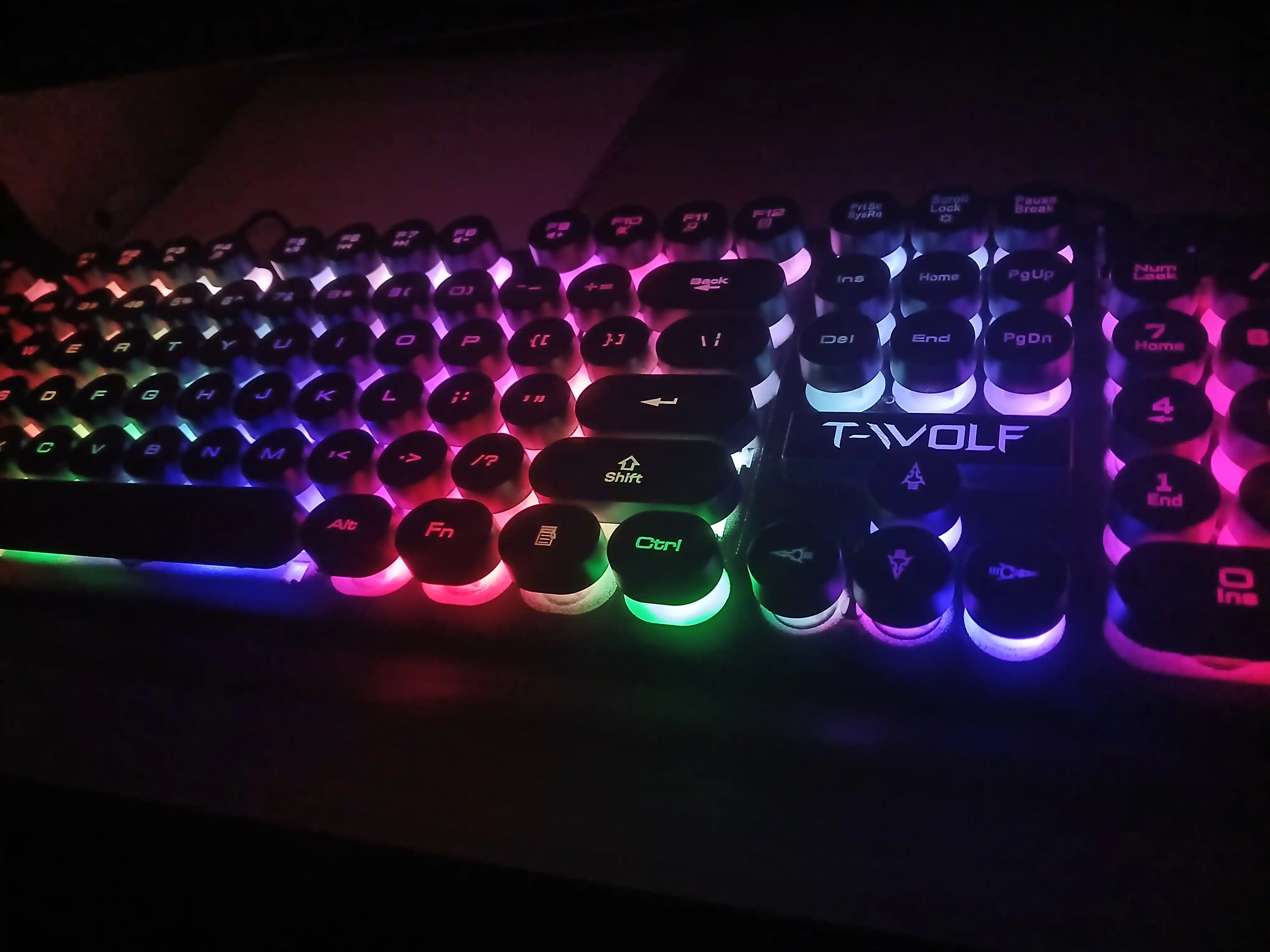 T25 o‘yin uchun RGB klaviatura va sichqoncha, metall korpus bilan