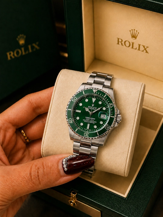 Erkaklar qo'l soati Rolix datejust 42 mm, kvarts mexanizmli, sovg'a to'plami bilan birga