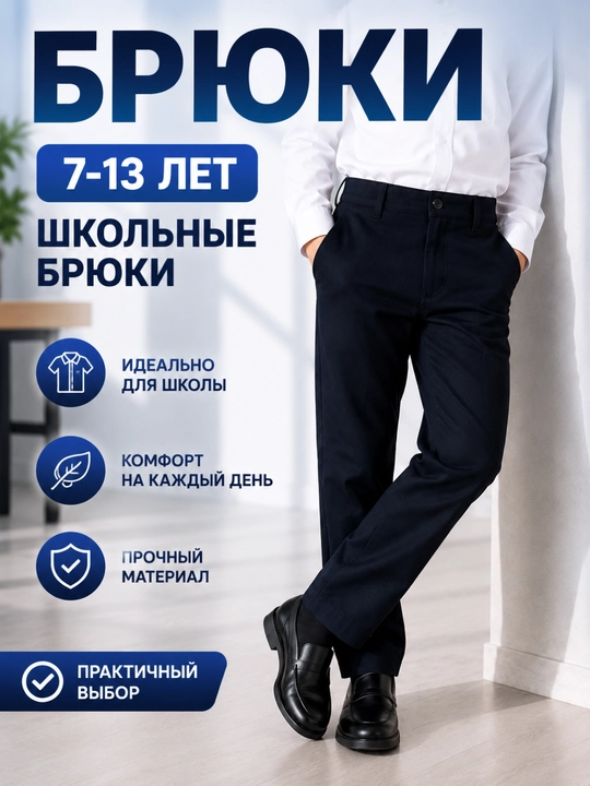 Школьные брюки для мальчиков - 