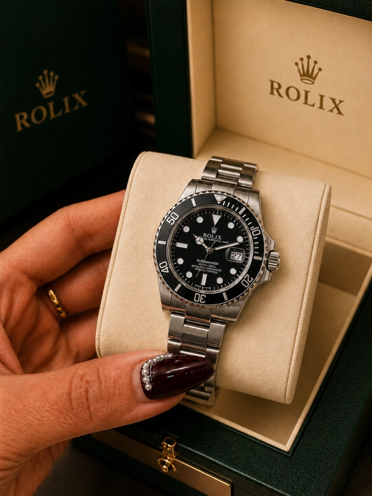 Erkaklar qo'l soati Rolix datejust 42 mm, kvarts mexanizmli, sovg'a to'plami bilan birga