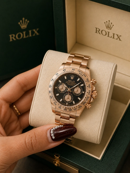 Erkaklar qo'l soati Rolix datejust 42 mm, kvarts mexanizmli, sovg'a to'plami bilan birga