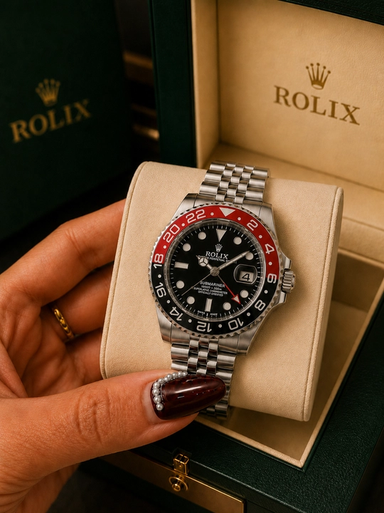 Erkaklar qo'l soati Rolix datejust 42 mm, kvarts mexanizmli, sovg'a to'plami bilan birga