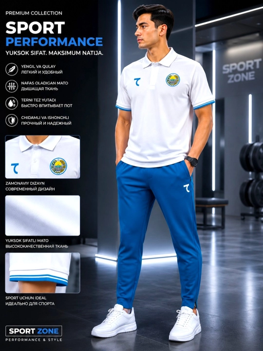 Erkaklar uchun sport forma to‘plami
