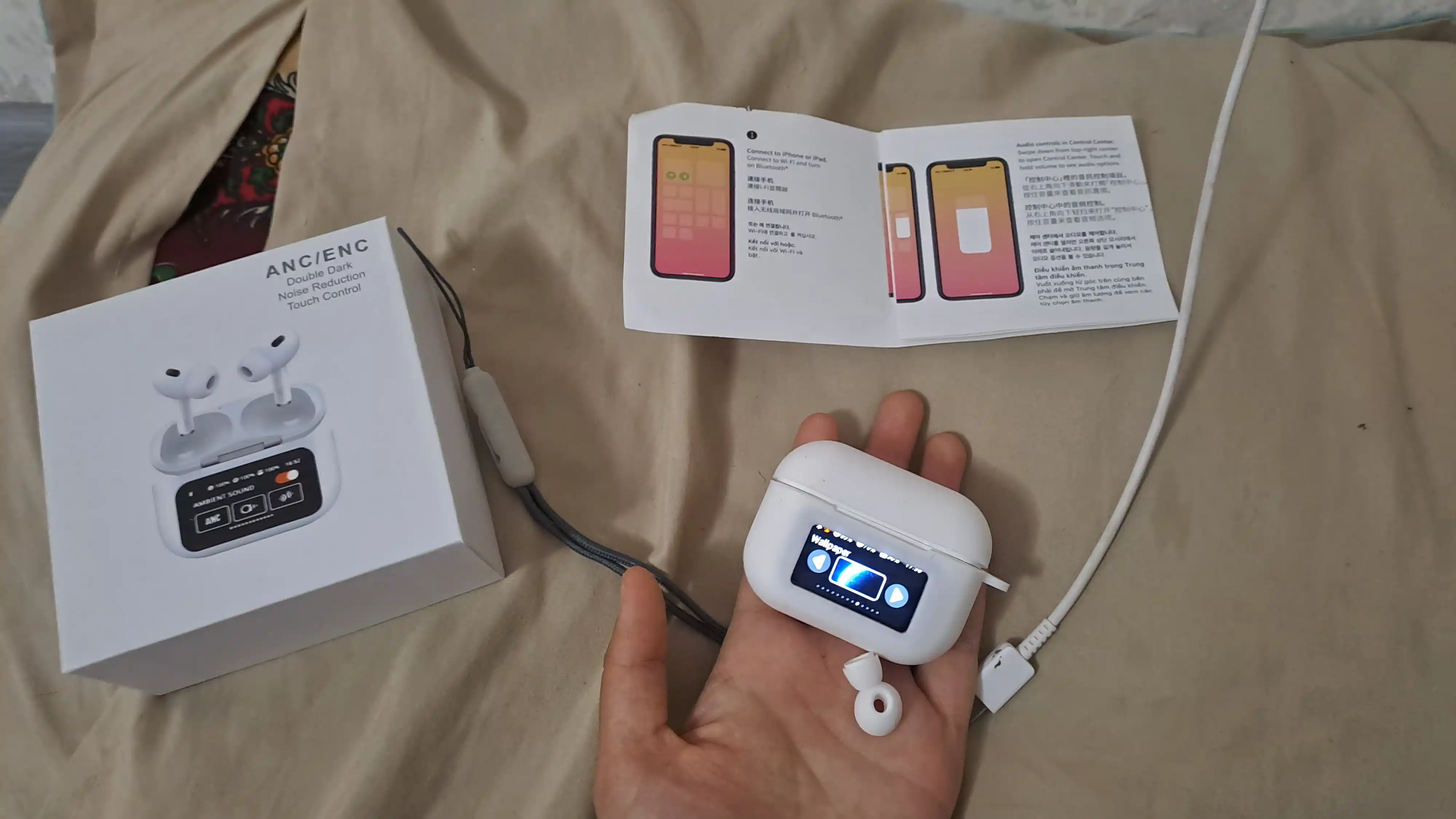 Ekranli simsiz quloqchinlar, bluetooth naushnik va navushnik simsiz