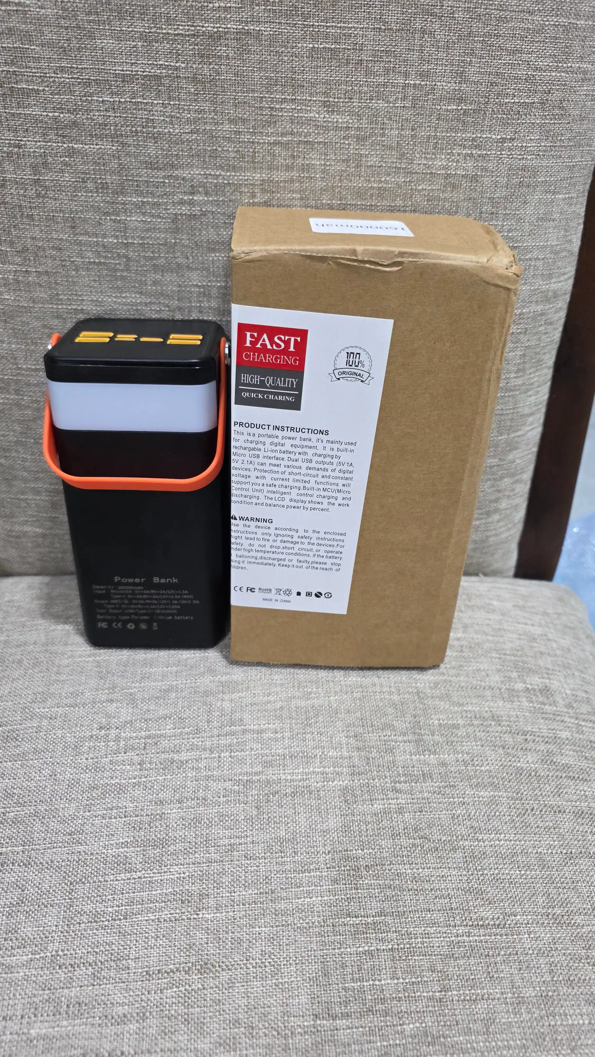 Tez zaryadlanuvchi tashqi akkumulyator, powerbank, 50000, 100000 mA/soat