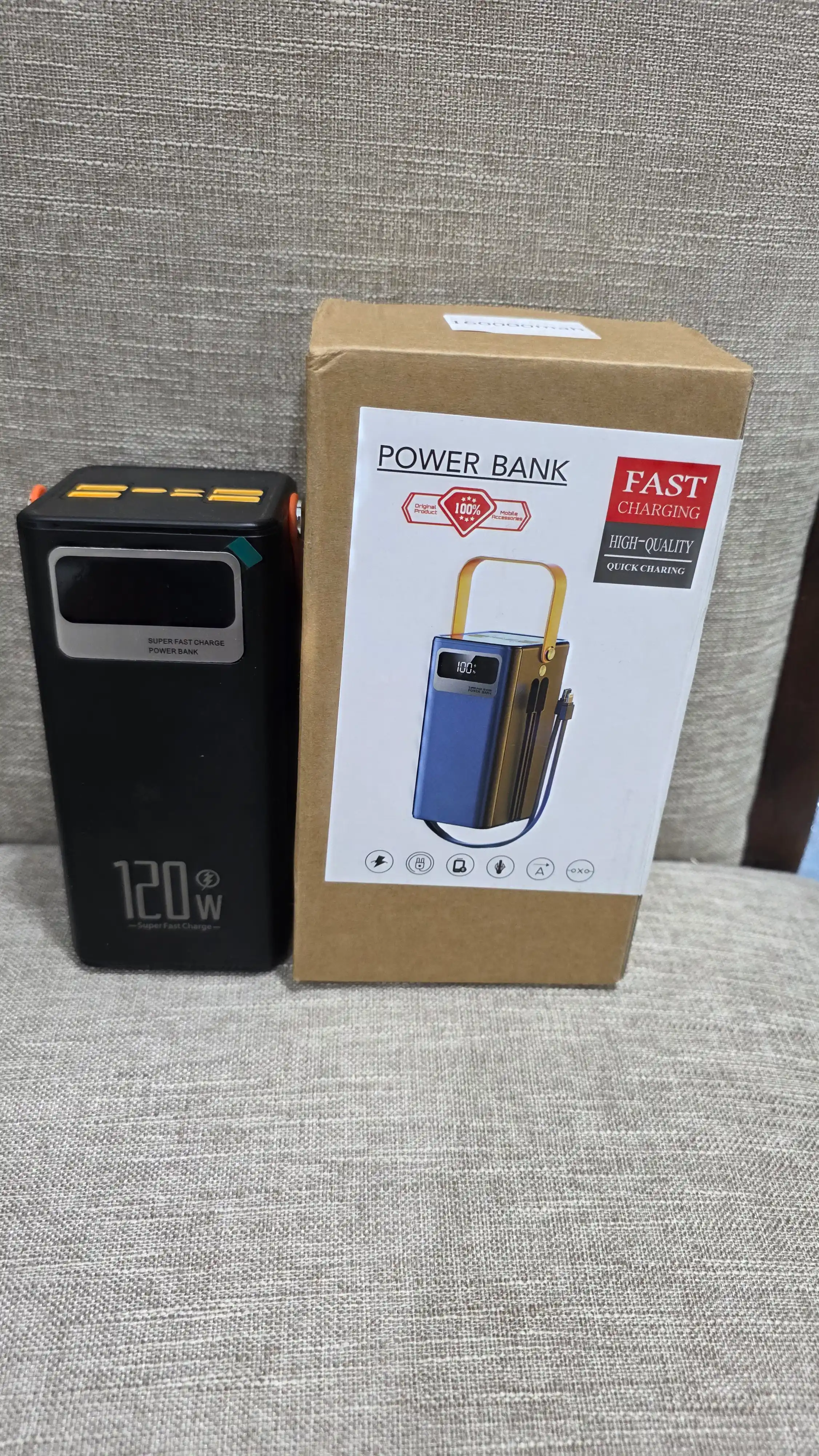 Tez zaryadlanuvchi tashqi akkumulyator, powerbank, 50000, 100000 mA/soat