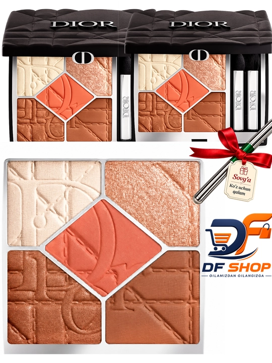 DIOR 5 Rangli Ko‘z va Yonoq teni va sovg'aga padvotka