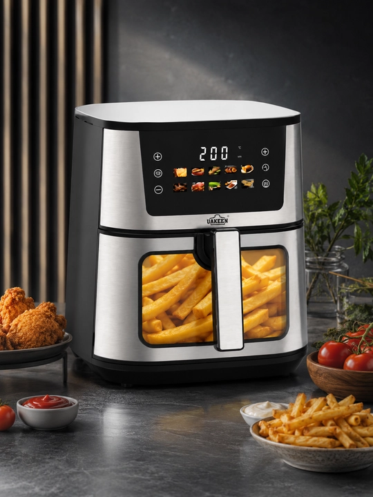 Аэрогриль Air Fryer 10 л 3900 Вт cенсорная фритюрница электрическая без масла - 