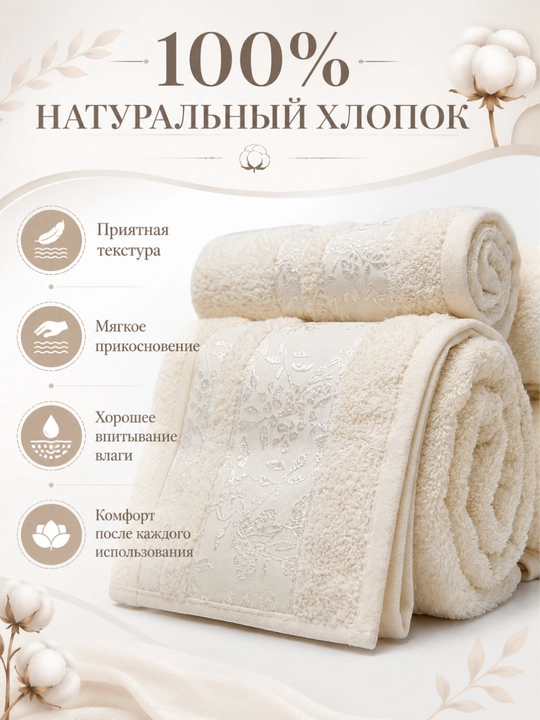 Sochiqlar to'plami 3 tasi 1 da, hammom, yuz va soch uchun, yumshoq va mayin