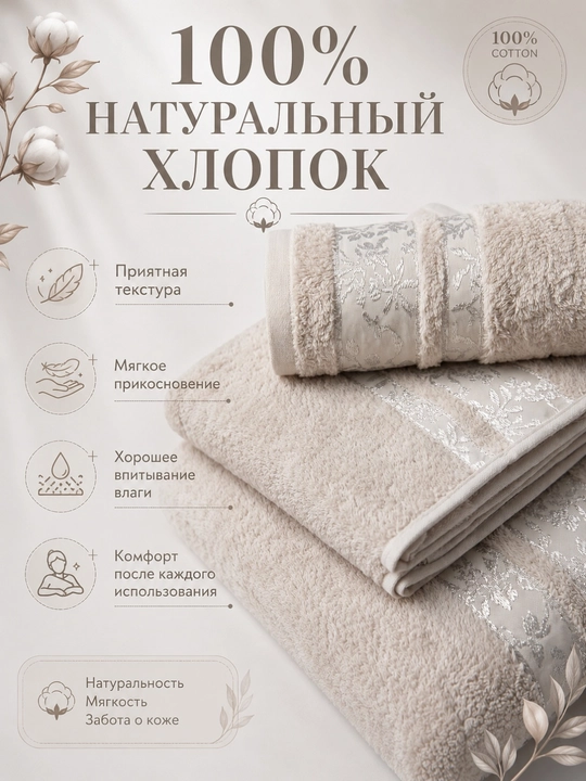 Sochiqlar to'plami 3 tasi 1 da, hammom, yuz va soch uchun, yumshoq va mayin