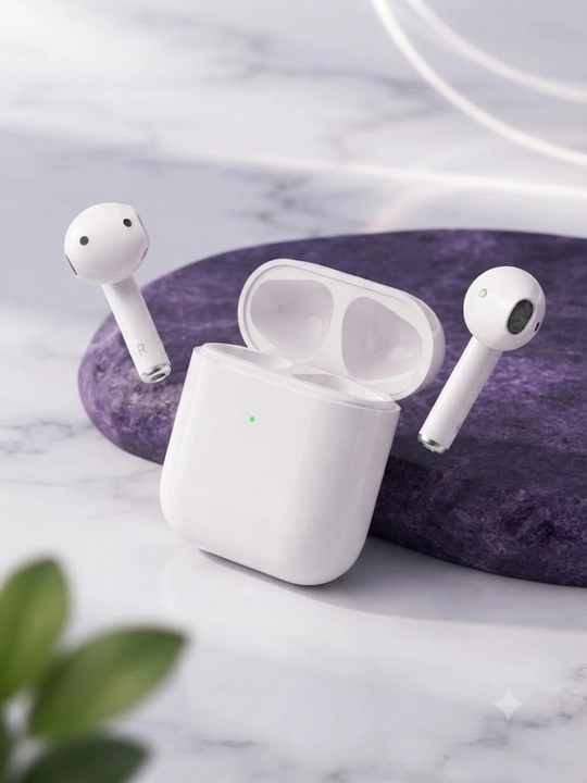 Inkax Bluetooth simsiz quloqchinlari, V5.4, mikrofonli, oq rangda