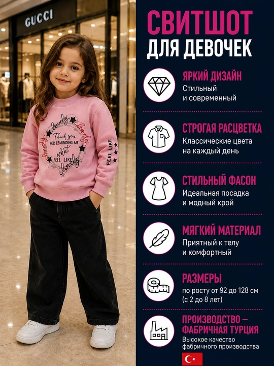Qizlar uchun issiq svitshot, zamonaviy oversize uslubida, har kunlik kiyish uchun