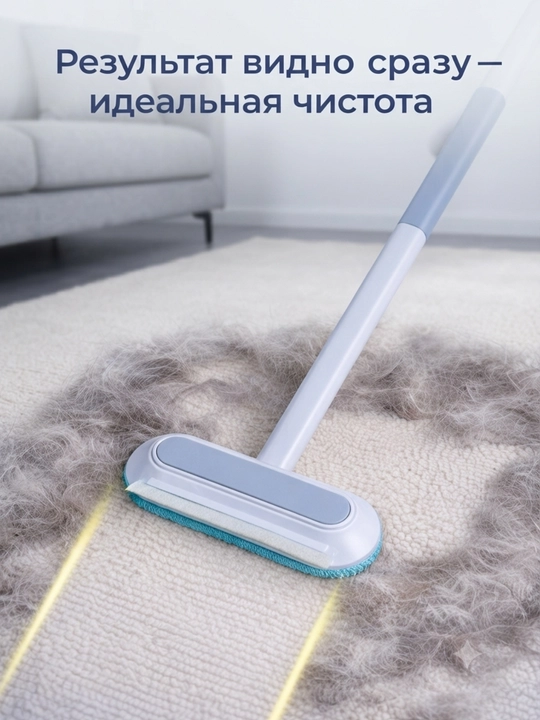 Многофункциональная щетка для шерсти, чистит диван, ковер, одежду и стекло