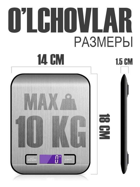 Elektron oshxona mini tarozisi