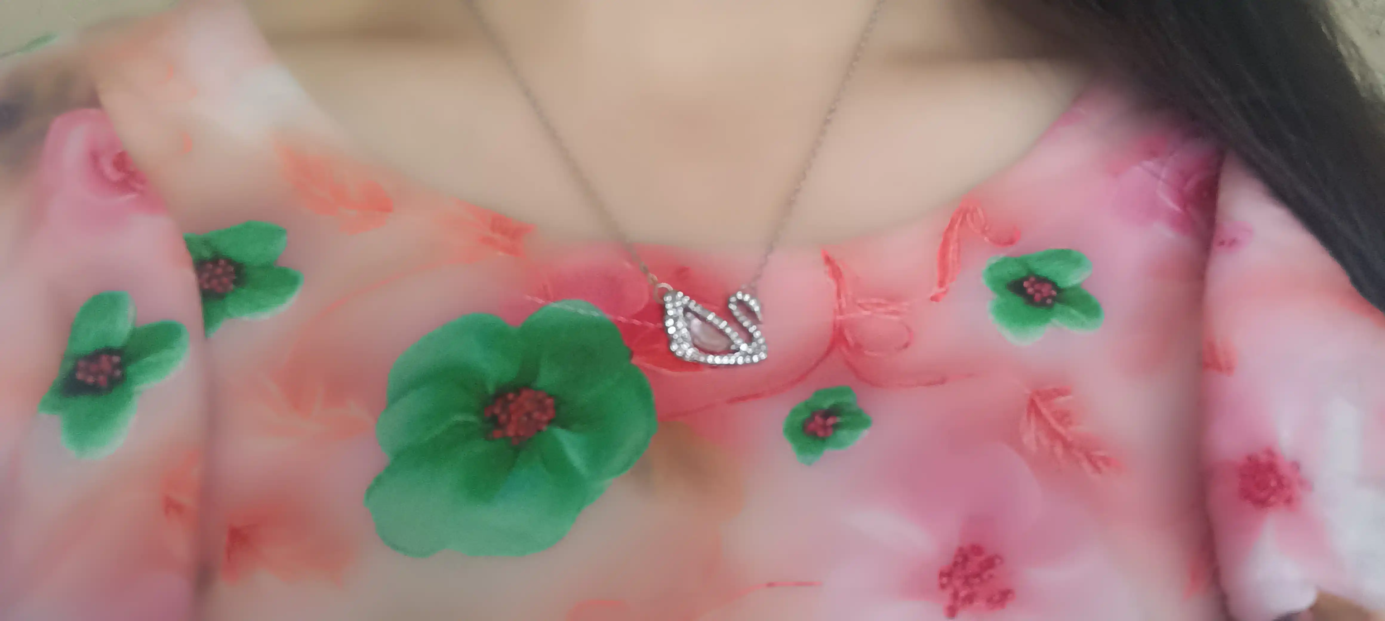Ayollar uchun zanjir, ayollar aksessuarlari, bijuteriyalar, oqqush shaklida SWAROVSKI