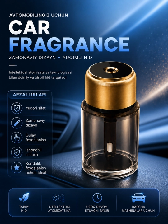 Avtomobil uchun aroma hid tarqatgich, premium havo yangilagich, parfyum diffuzori - 