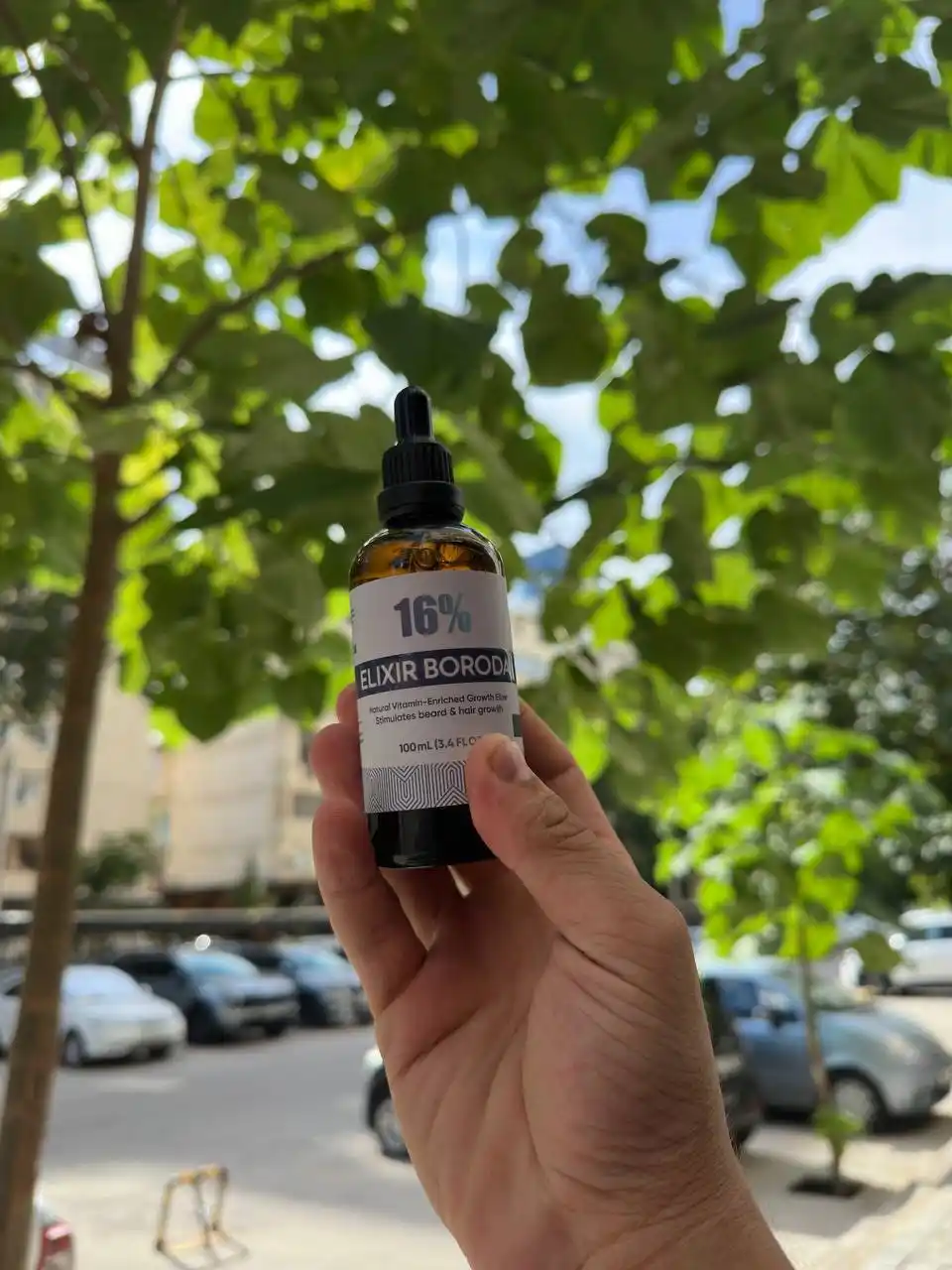 Elixir Boroda 16% – средство для роста волос и бороды Миноксидил