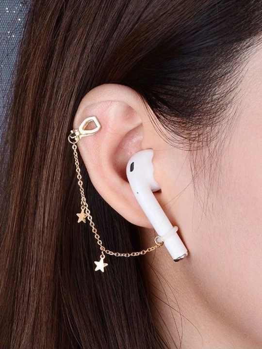 Quloq zanjiri, quloq qisqichi, AirPods uchun sirg‘a, tushib ketishining oldini oladi - 