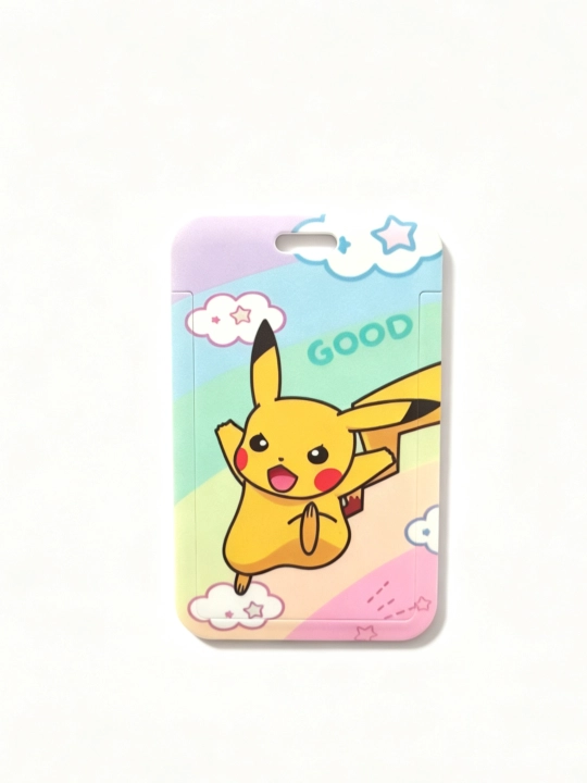 Аниме катрхолдер + брелок, для id карт, банк карты Pikachu - 