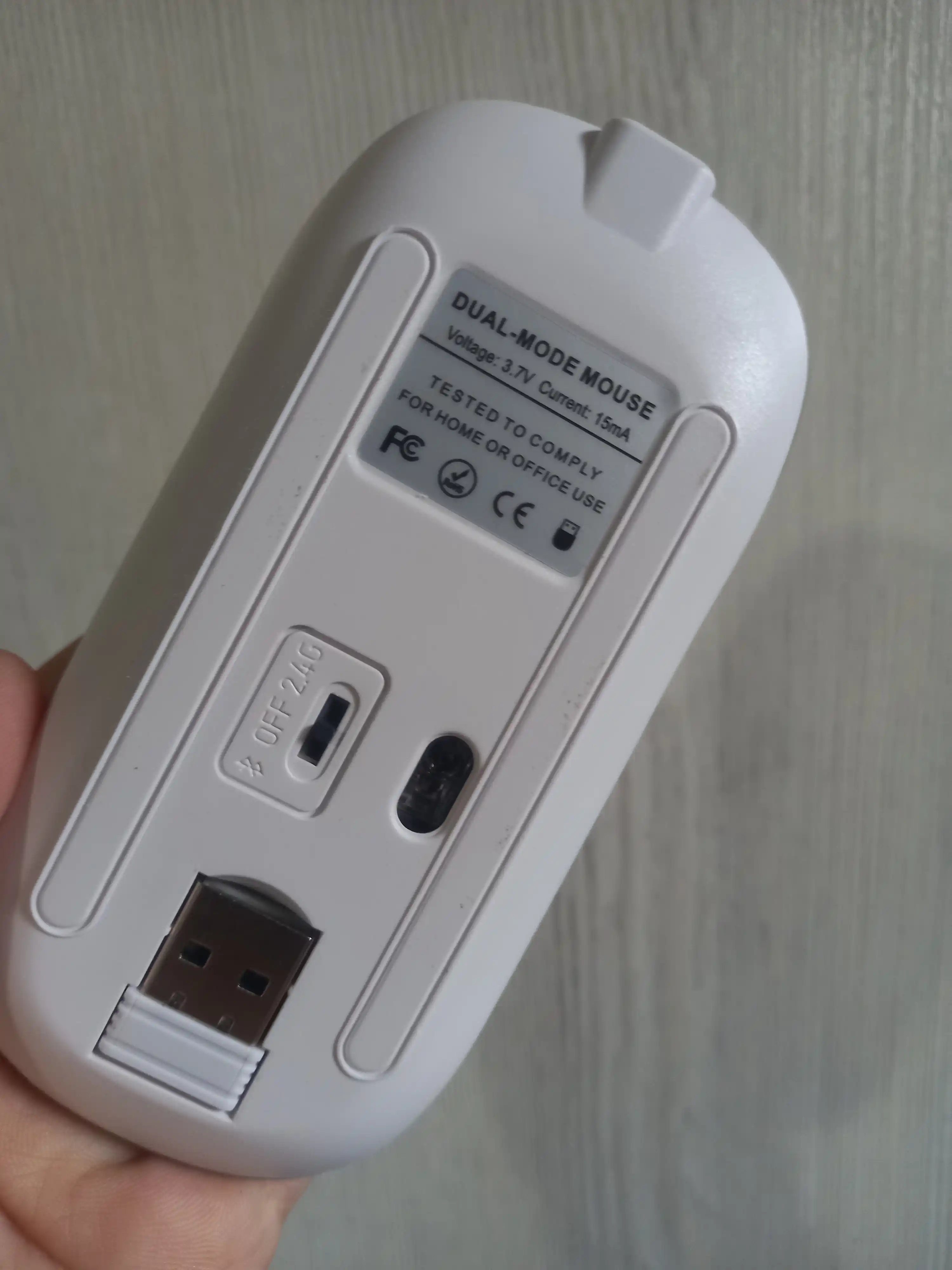 Беспроводная мышь Bluetooth + USB с RGB подсветкой, тихий клик, 3 DPI для ноутбука и ПК