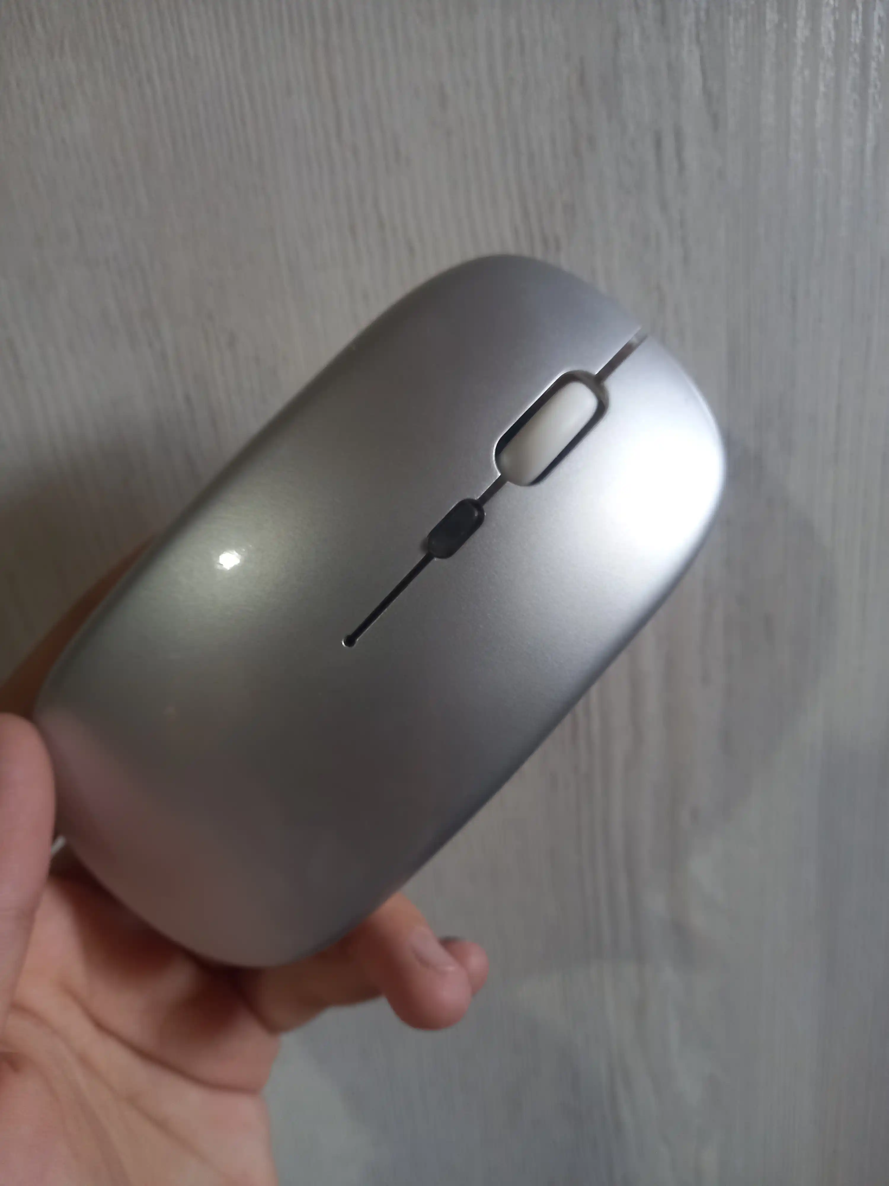 Беспроводная мышь Bluetooth + USB с RGB подсветкой, тихий клик, 3 DPI для ноутбука и ПК