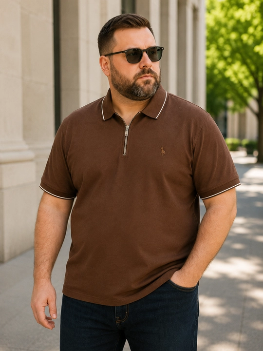 Мужская футболка поло Oversize, 100% xлопок, большие размеры 4XL 5XL 6XL - 