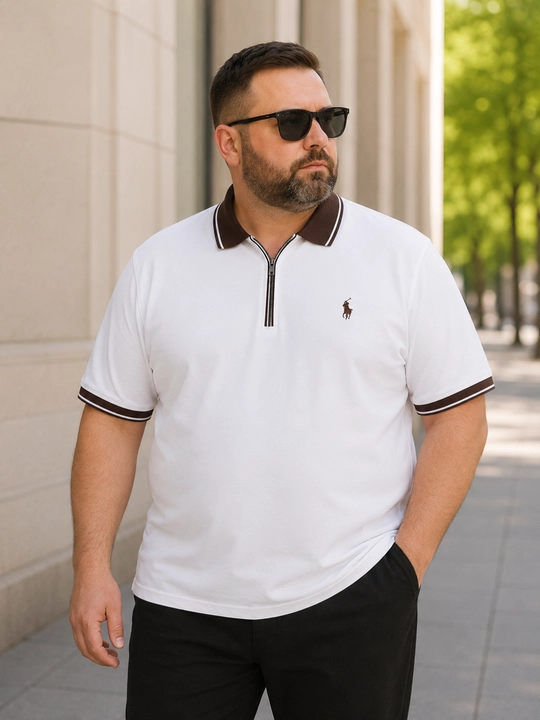Мужская футболка поло Oversize, 100% xлопок, большие размеры 4XL 5XL 6XL - 