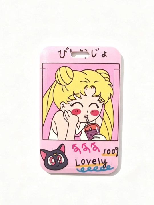 Аниме катрхолдер, брелок, для id карт, банк карты Sailor Moon - 