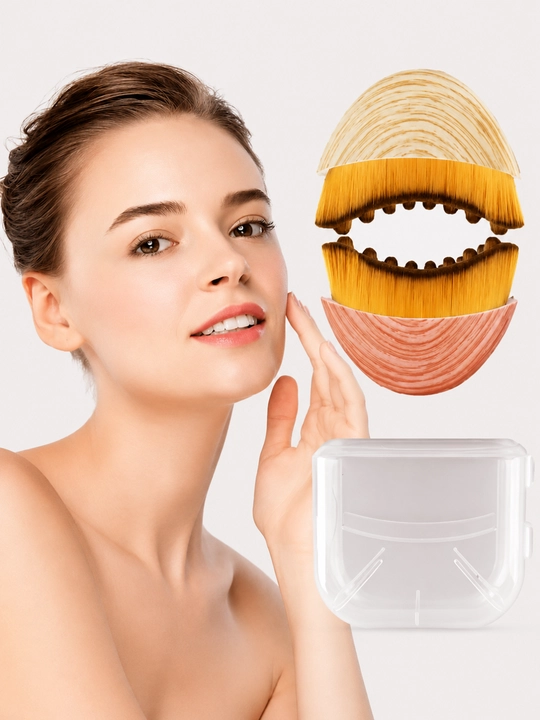 Massaj cho'tkasi, yuz massajeri – lifting, gua sha va limfa drenaj effekti
