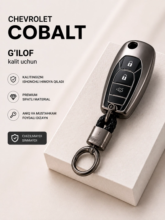 Чехол для ключа Chevrolet Cobalt – силиконовый защитный аксессуар для авто