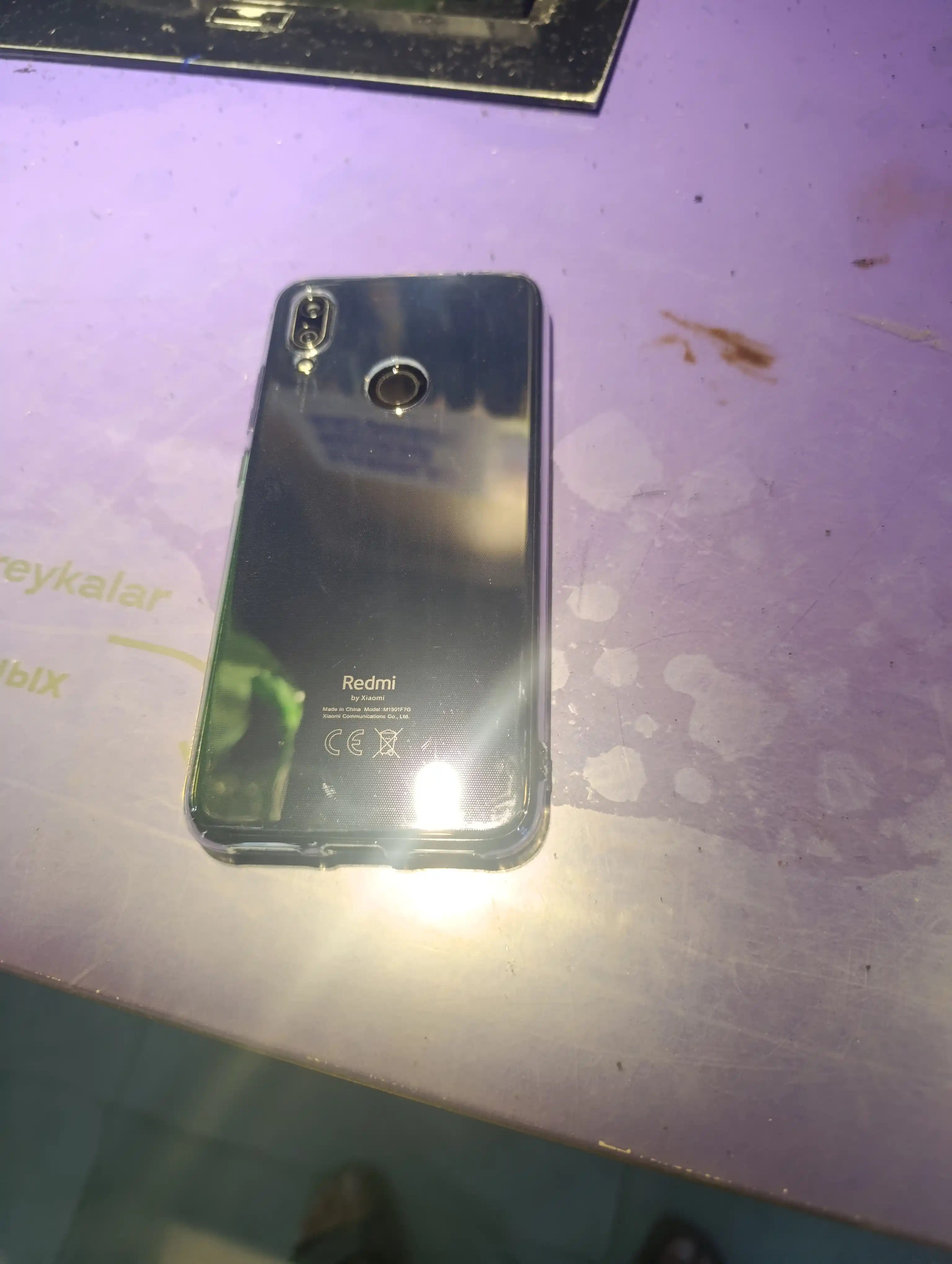 Чехол для Redmi Note 7 прозрачный, силиконовый
