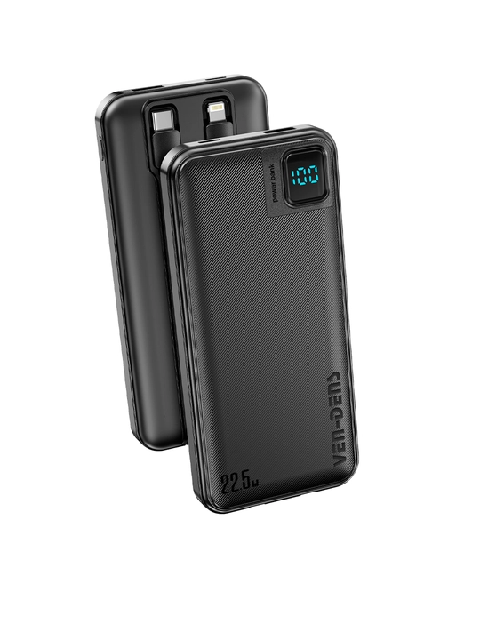 Power Bank 20000mA tezkor quvvat bilan tashqi akkumulyatori +4 kabel bilan