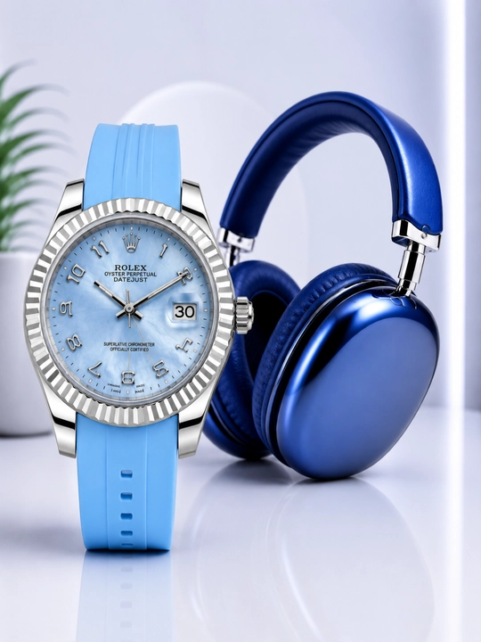 Ayollar soati Sovg‘a paketi: Rolex soatlari + simsiz P9 quloqchinlari - 