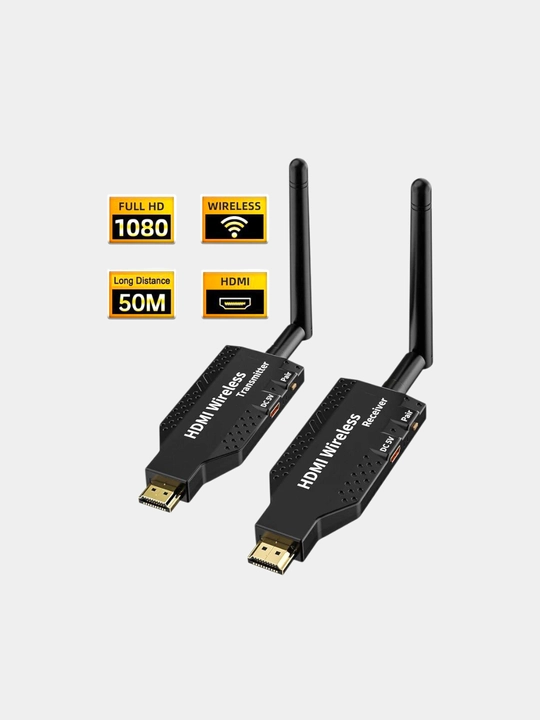 Simsiz HDMI uzatgichi 50 m yuqori aniqlikdagi video audio uzatgich va qabul qilgich