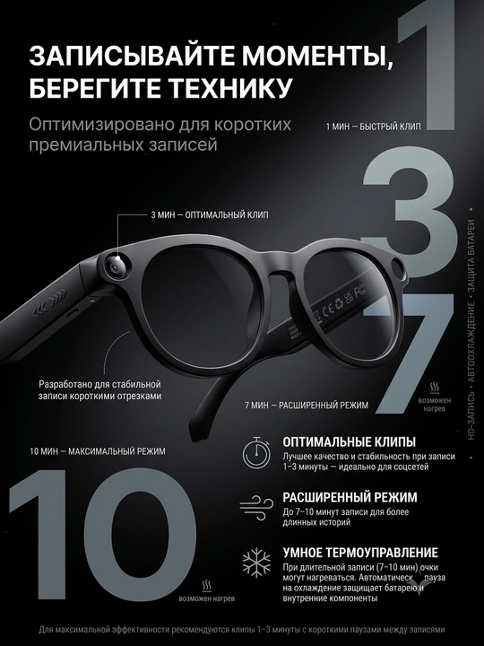 Kamera bilan smart ko‘zoynak - 1080P · 8 MP, AI funksiyalari, CY05, smart ko‘zoynak