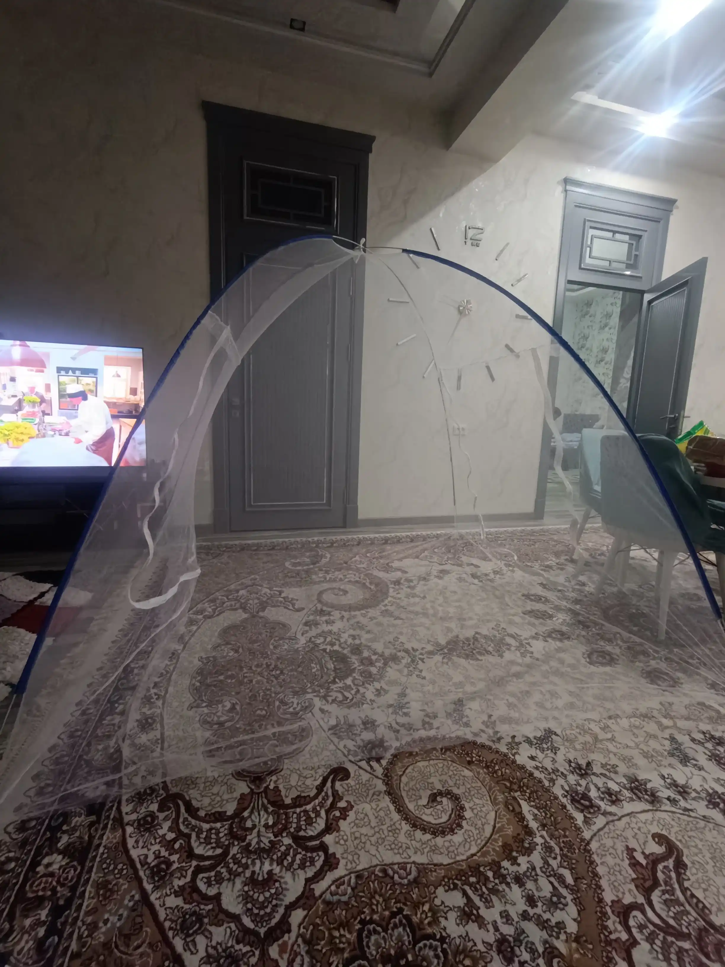 Chivinxona-chodir 240*240*170 pashshaxona hasharotlardan ishonchli himoya