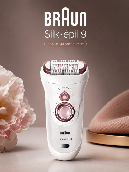 Braun Silk-epil9 ayollar epilyatori, quruq va nam epilyatsiya uchun simsiz apparat
