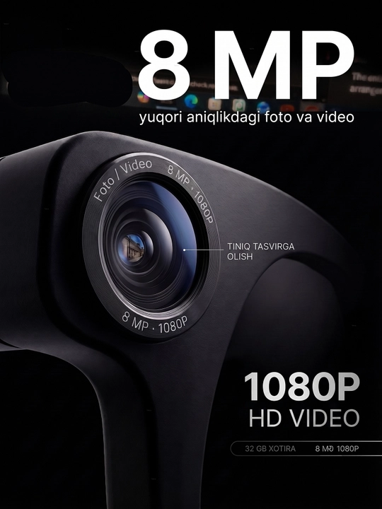Kamera bilan smart ko‘zoynak - 1080P · 8 MP, AI funksiyalari, CY05, smart ko‘zoynak