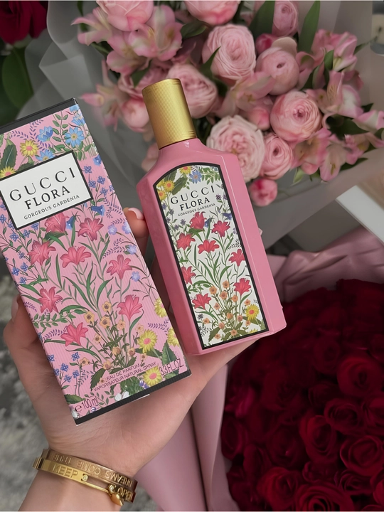 Parfyumlangan suv, Gucci Flora Gorgeus Gardenia, ayollar uchun sovg'a, 100 ml