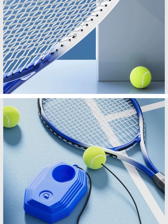 Individual katta tennis. Raketka+koptok+taglik asos+cho'zuluvchan ip
