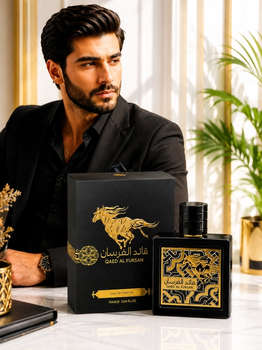Qaed Al Fursan erkaklar uchun Eau De Parfum, 90 ml, uzoq saqlanuvchi sharqona atir - 