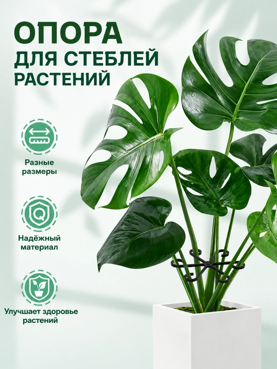 Фиксатор стеблей растений опора для цветов пластиковый держатель для комнатных растений