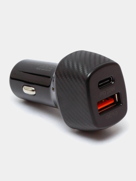 Toocki avtomobil zaryadlovchi, 50W, USB Type-C/A, tez zaryadlash - 