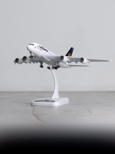 Airbus A380 samolyoti modeli, Lufthansa, 20 sm, Shassi, Metall+plastik - 