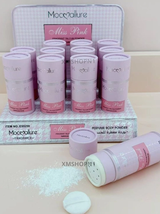 Парфюмированная пудра для тела Moccallure White, 100 г, премиум-класса, влагостойкая